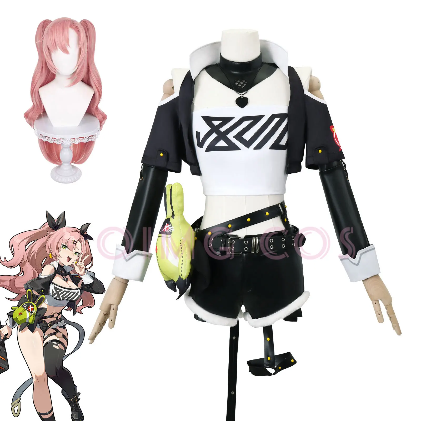 Anime Cosplay Ladies - นิโคล เดมาลา เซนเลส โซน ซีโร่คอสเพลย์เครื่องแต่งกายวิกผมอะนิเมะฮาโลวีนเครื่องแต่งกายปาร์ตี้มาสเคอเรดผู้หญิงเกม
